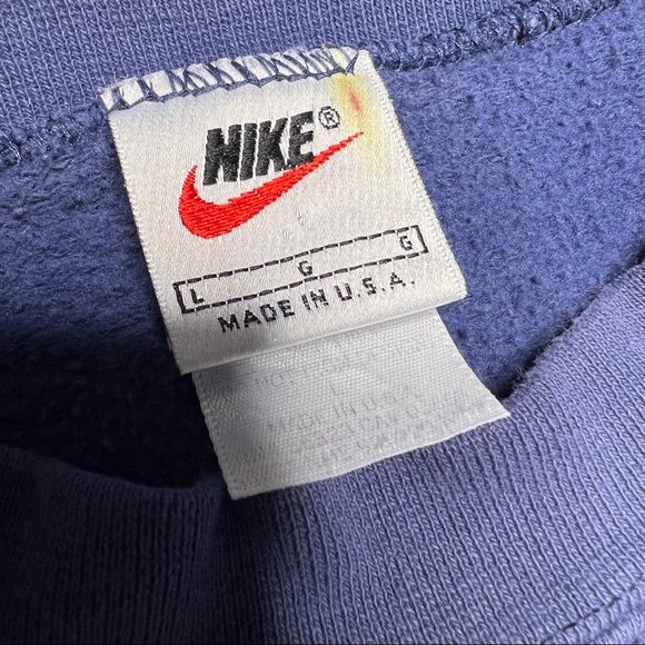 Vintage 90s Nike Air Michael Jordan Swoosh Sweatshirt Mens Large Made in USA - Picture 5 of 6